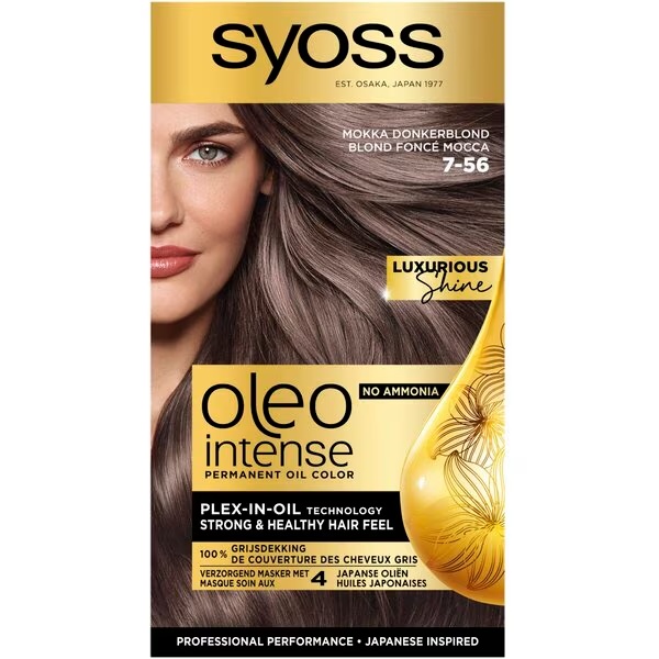Syoss Oleo Intense 7-56 Moka tamno plava boja za kosu