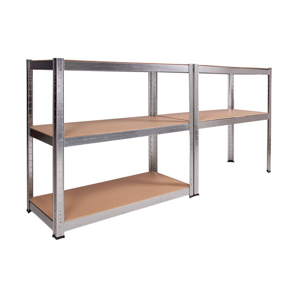 Prateleira metálica resistente Basti, conjunto de 2