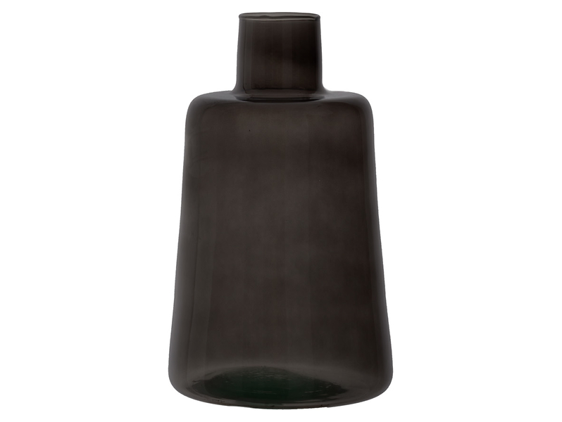 Wazon szklany Jesper 30 cm szary dymione szkło