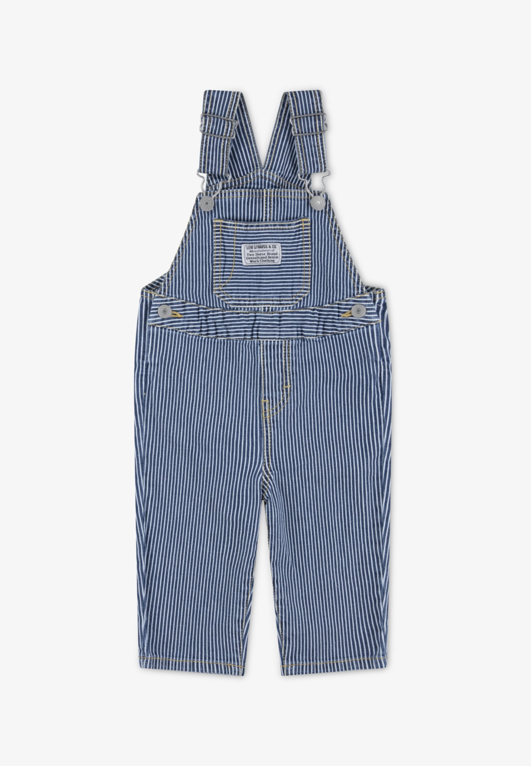 Levi's® RAILROAD STRIPE OVERALL - Nohavice s laclom - yucatan