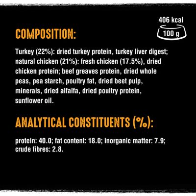Ração seca para gatos adultos CRAVE sabor peru e frango