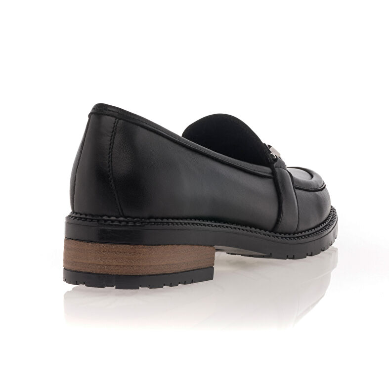 Schwarze Damen-Loafer/Bootsschuhe