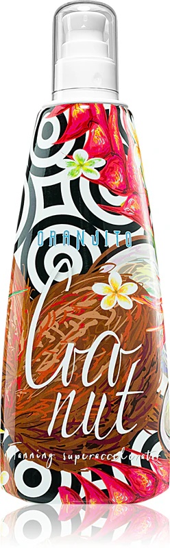 Лосион за сунчање са кокосом и ефектом Oranjito Max Effect за употребу у соларијумима за убрзавање тамњења