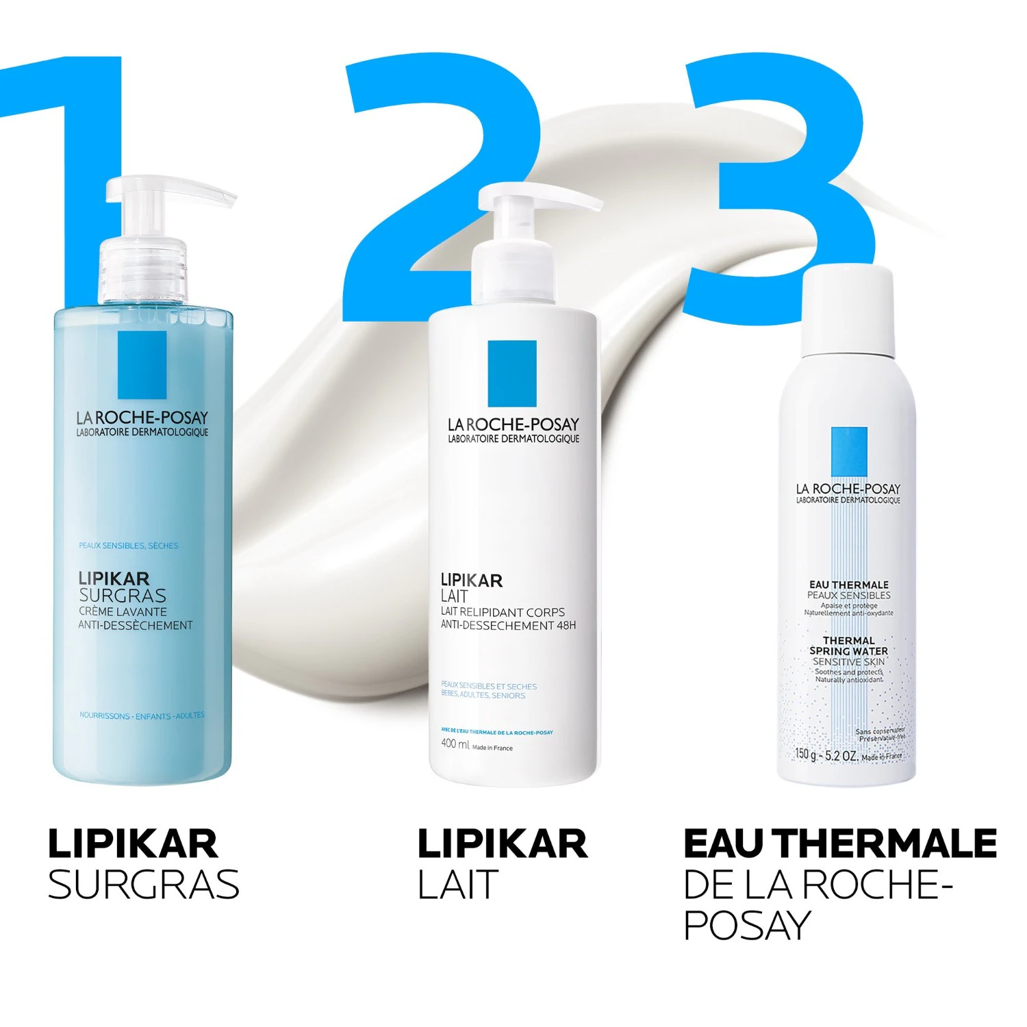 La Roche-Posay Lipikar Surgras Crème lavante anti-dessèchement 400ml
