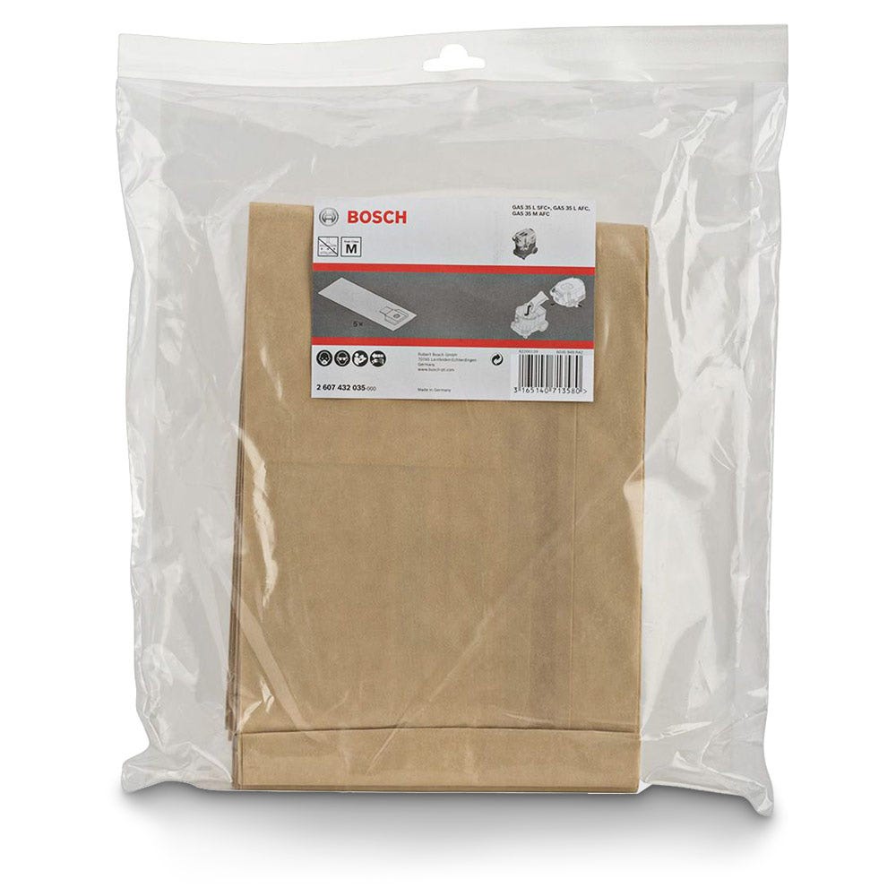 BOSCH 5 buc. saci de filtru pentru aspirator 2607432035