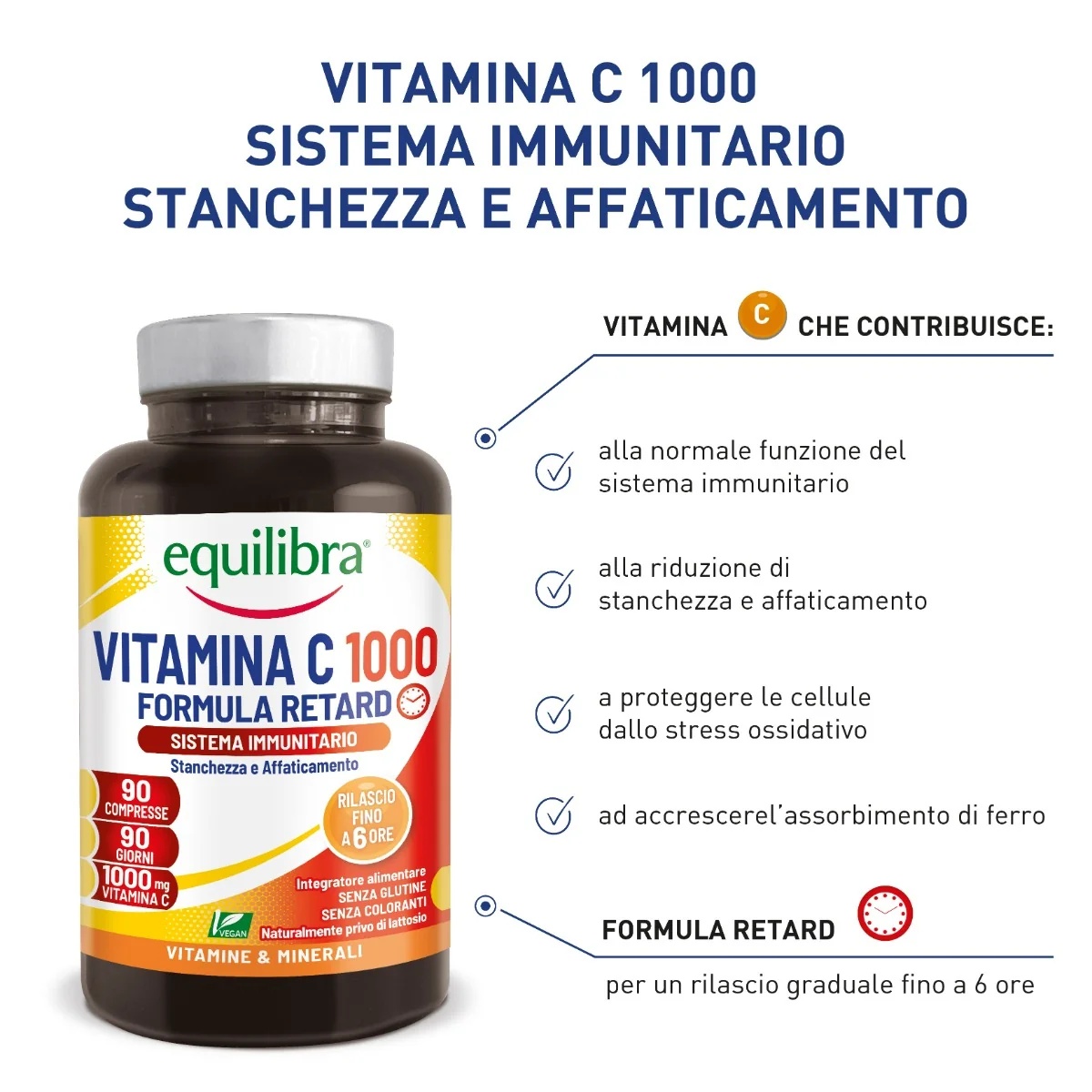 EQUILIBRA Equilibra Vitamine C 1000 90 tabletten Ascorbinezuur
