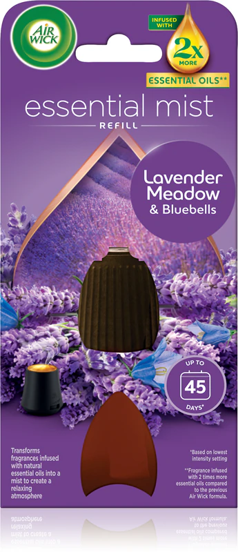 Refil para Difusor Air Wick Essential Mist Lavanda, Prado e Campânulas