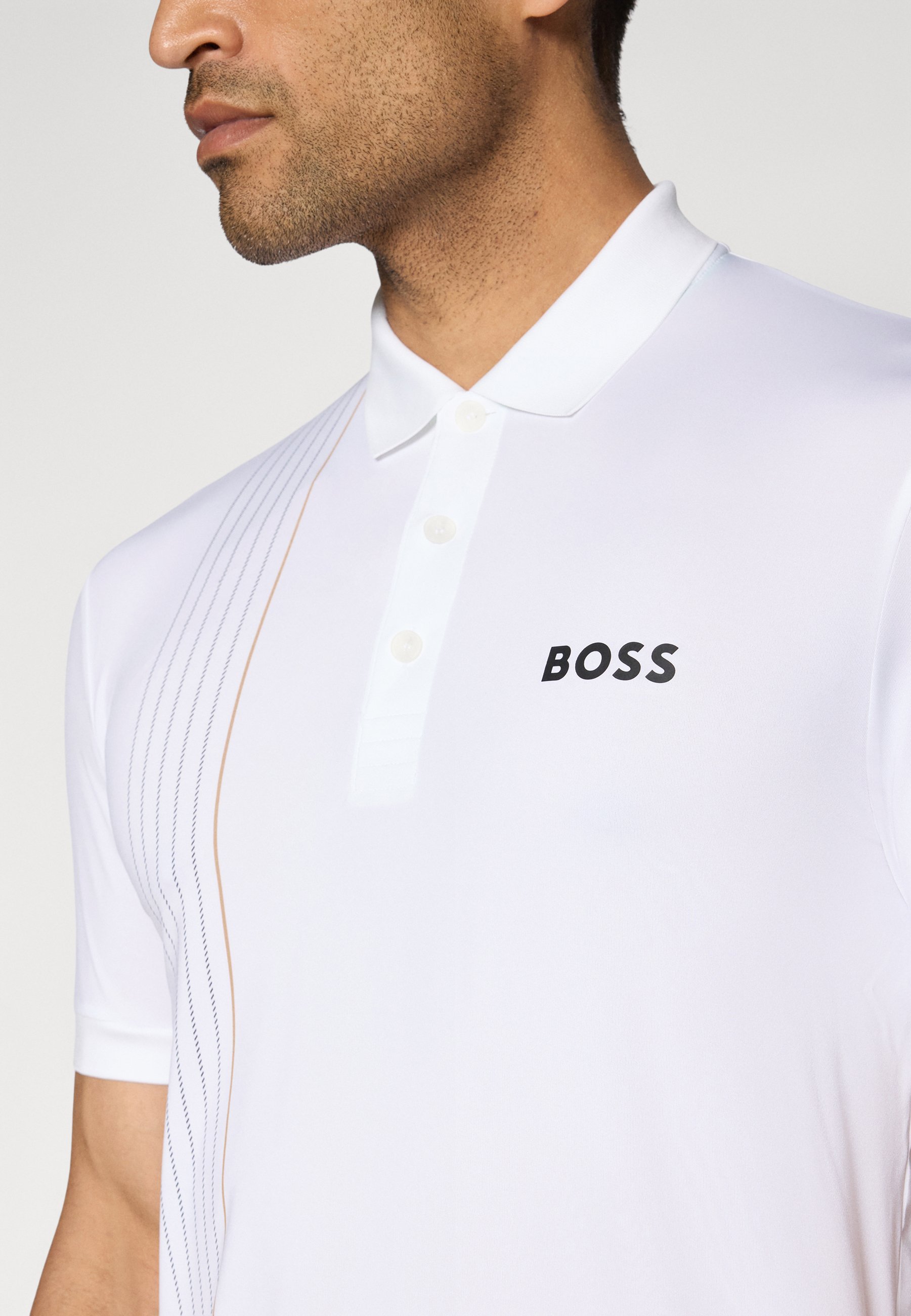 BOSS CHECK - Polokošile - white