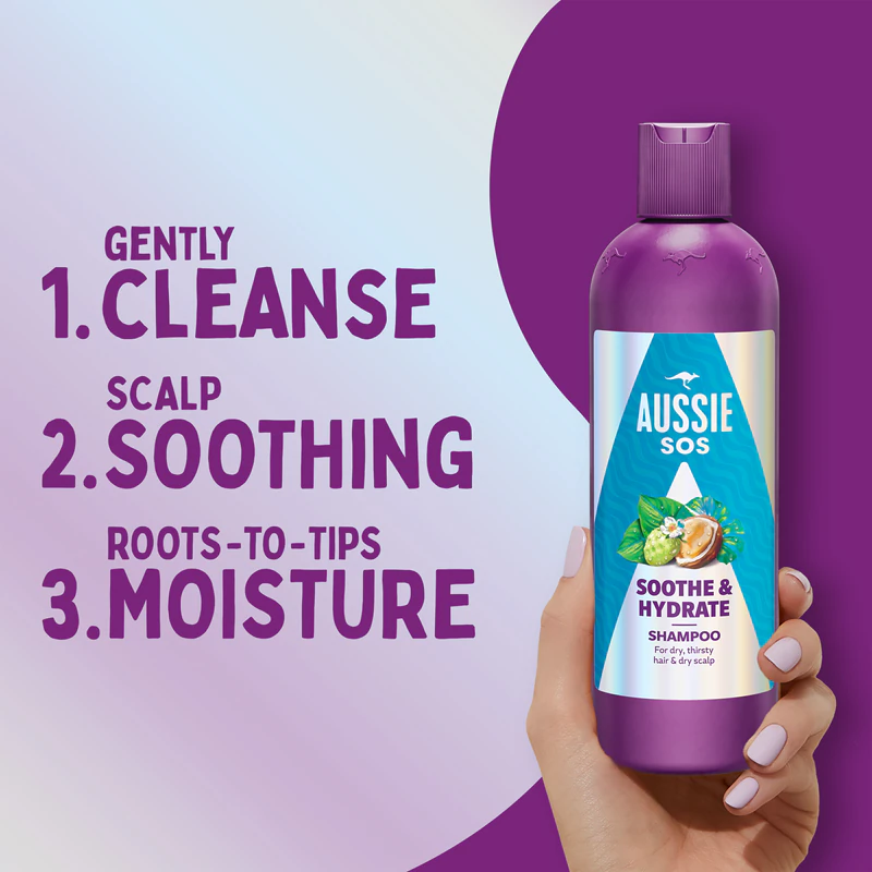 Aussie SOS Sooth & Hydrate innovatieve haarverzorgingsset