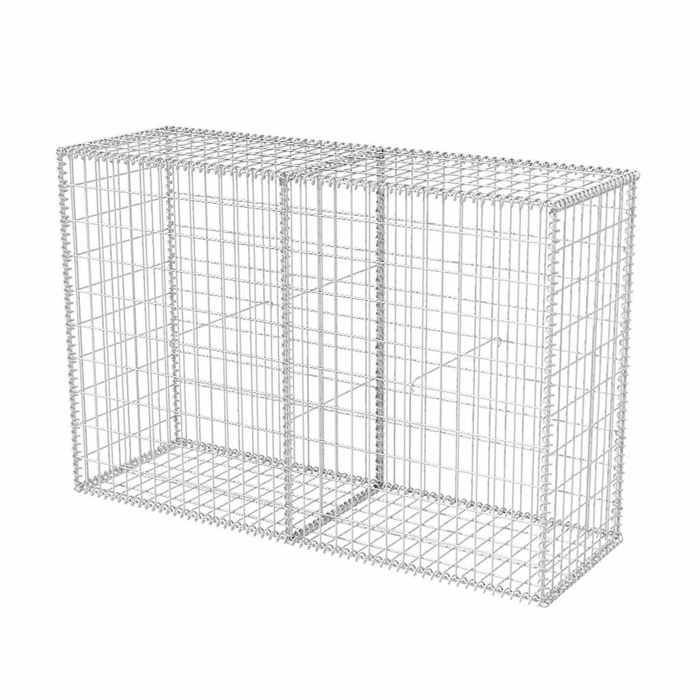 vidaXL Gabionkori teräs 150x50x100 cm puutarhamuuriaidan reunus 142551