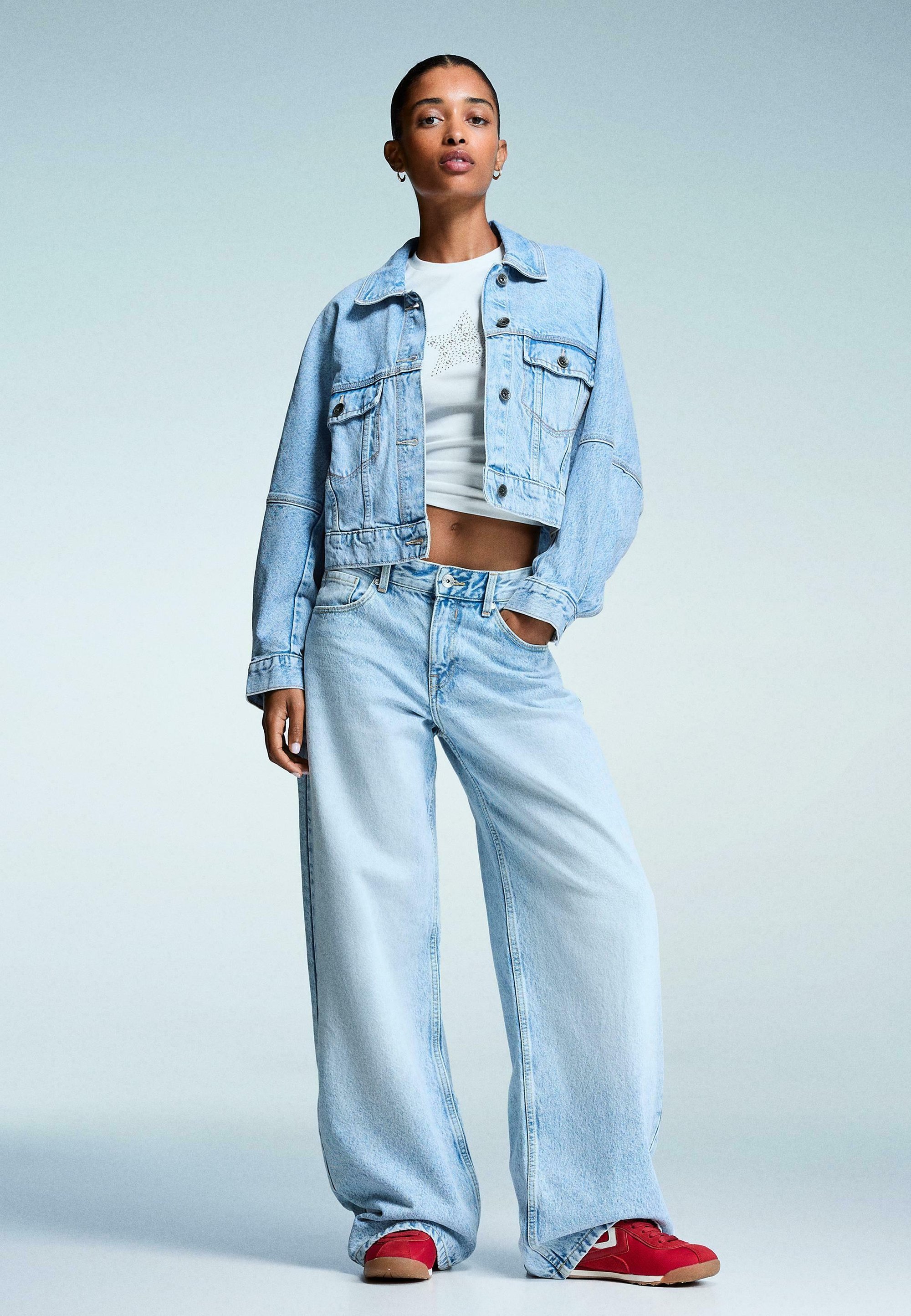 Džínová bunda - light blue denim