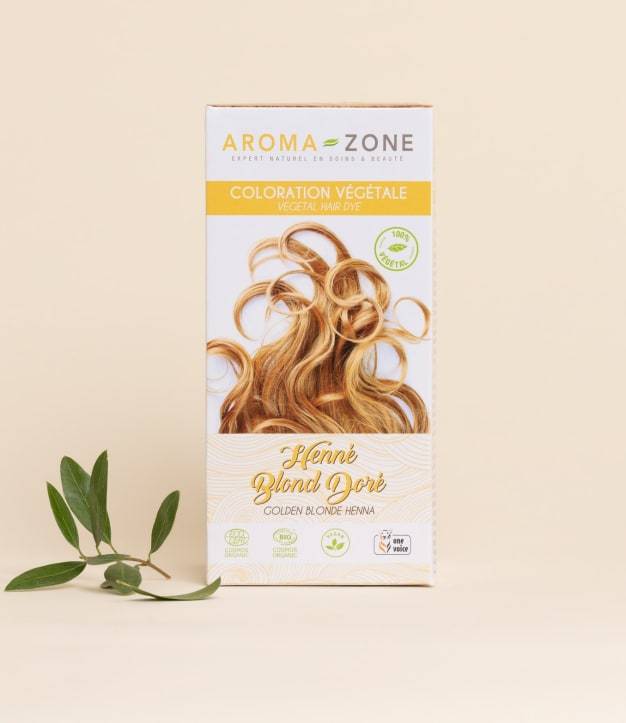 Organická zlatavě blond henna - rostlinná barva na vlasy