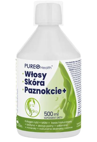 Pureo Health Włosy Skóra Paznokcie+, Płyn