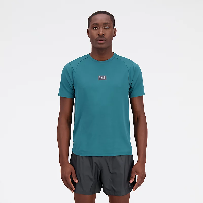 Męska koszulka av krötkim rękawem Impact Run AT N-Vent – VINTAGE TEAL