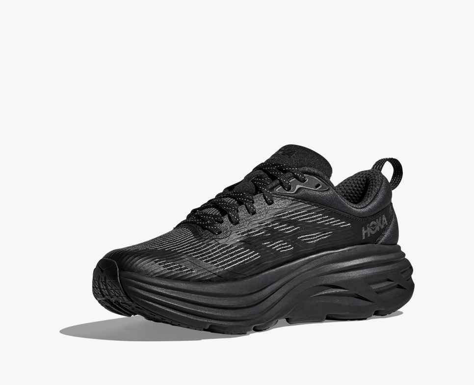 HOKA Stealth/Tech Bondi 8 Caged Noir/Noir