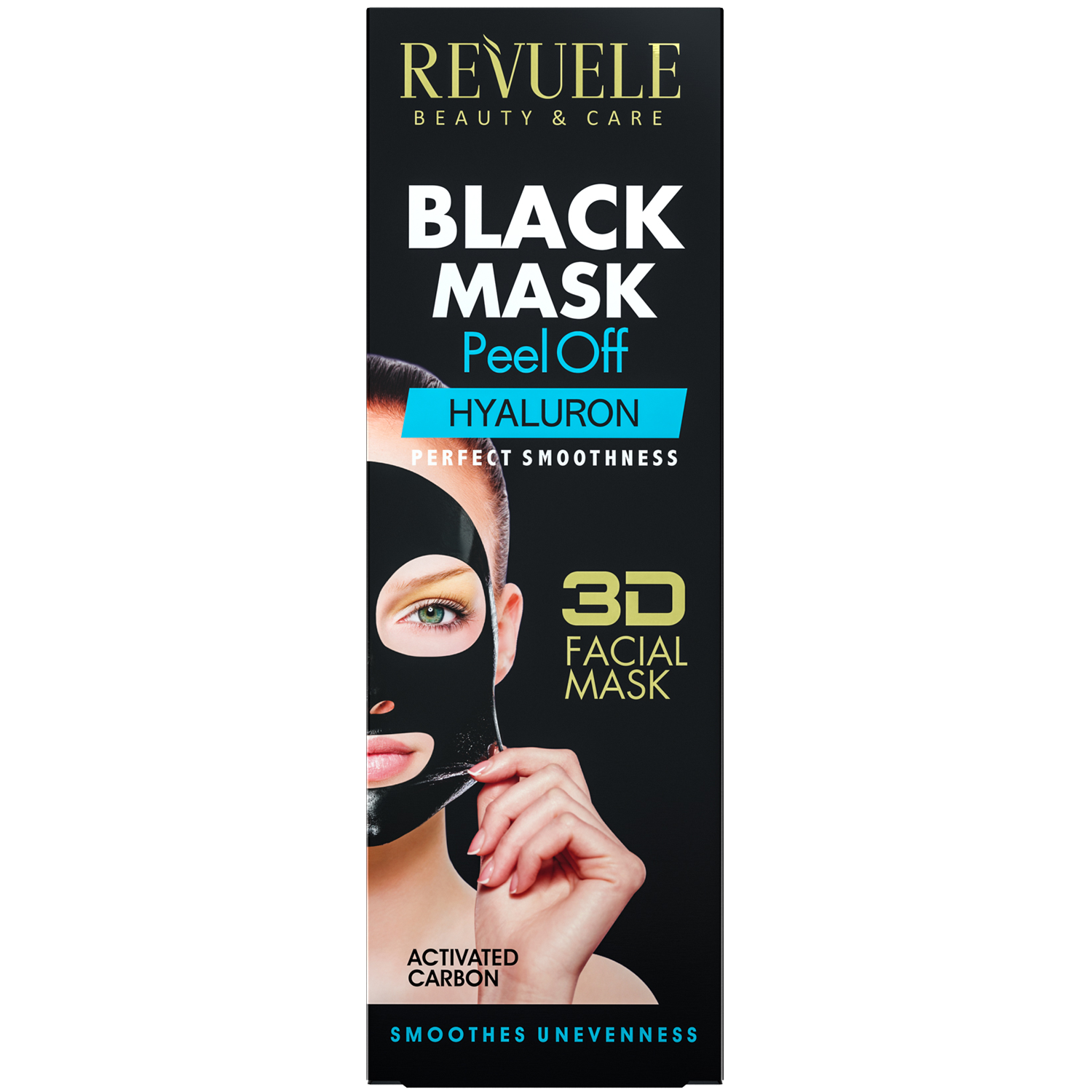 Revuele ansiktsmaske 80ml Svart maske Peel Off Hyaluronsyre