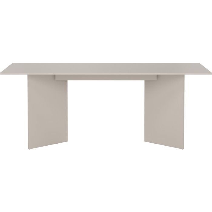 Table à manger FAMILY – Forme rectangulaire – Finition beige cachemire – 6 personnes – 200 x 90 x 76 cm