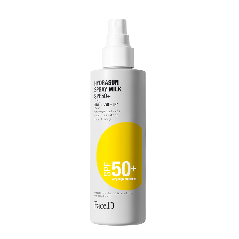 Solari Hydrasun Spray Milk SPF50+ - Latte solare corpo alta prot., Spray solare corpo alta prot., Solare viso alta prot.