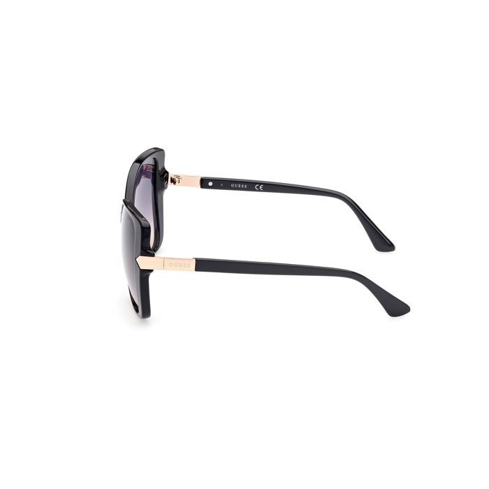 Gafas de sol Guess GU7820 56/15/135 negras brillantes/grises con lentes tintadas inyectadas para mujer GU7820