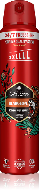 Desodorante Spray Refrescante Old Spice Bearglove para Homens