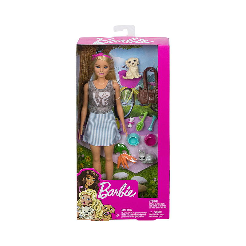 Barbie Barbie-nukke eläinten kanssa