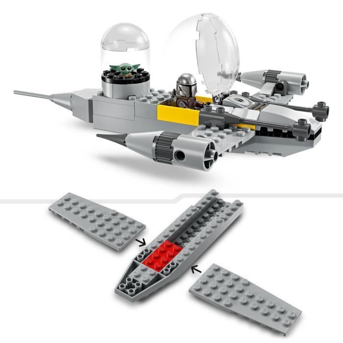 LEGO Star Wars : The Mandalorian 75410 Le chasseur N-1 de Mando et Grogu - Jeu dès 4 ans