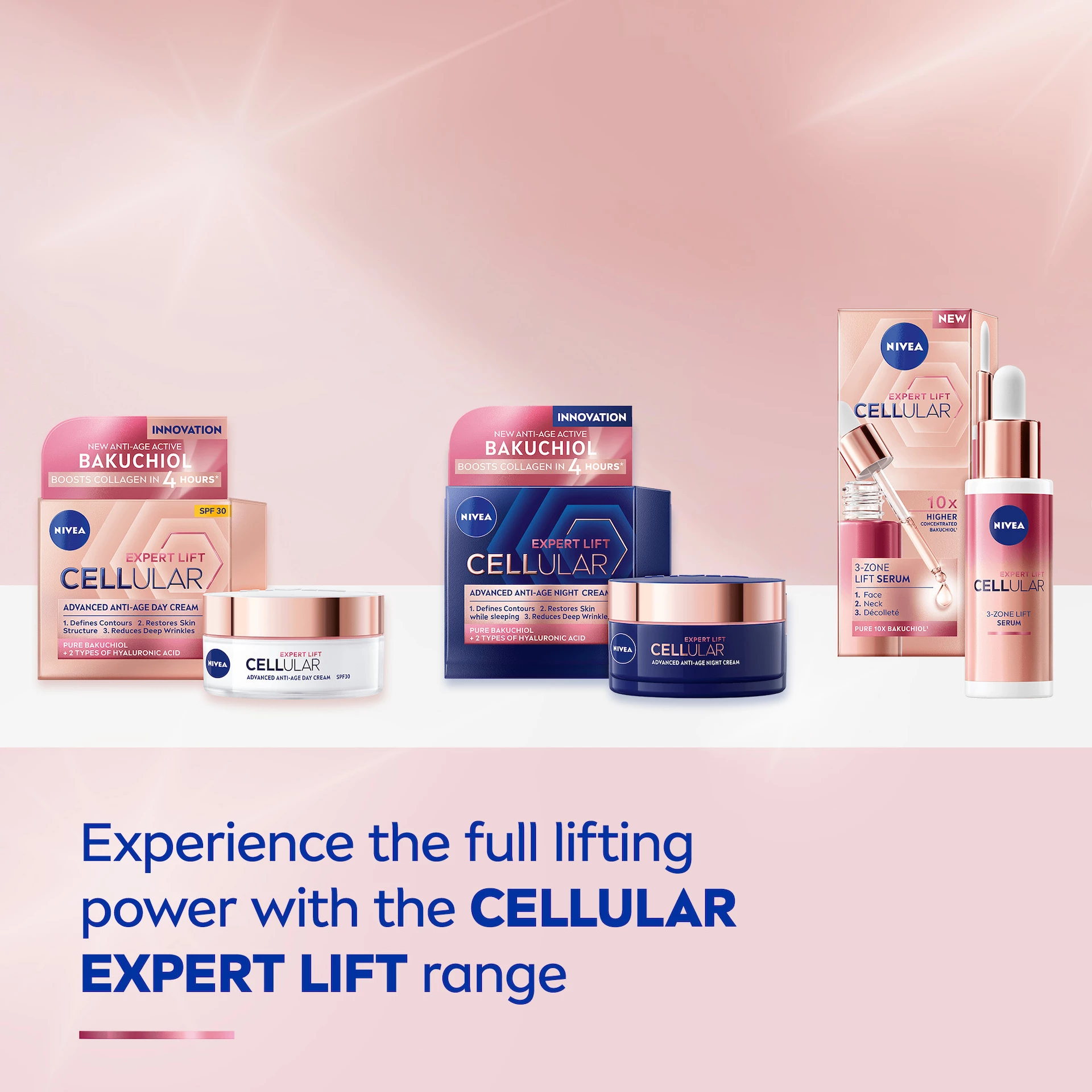 Cellular Expert Lift 3-Zone liftingové sérum 30 ml - NIVEA