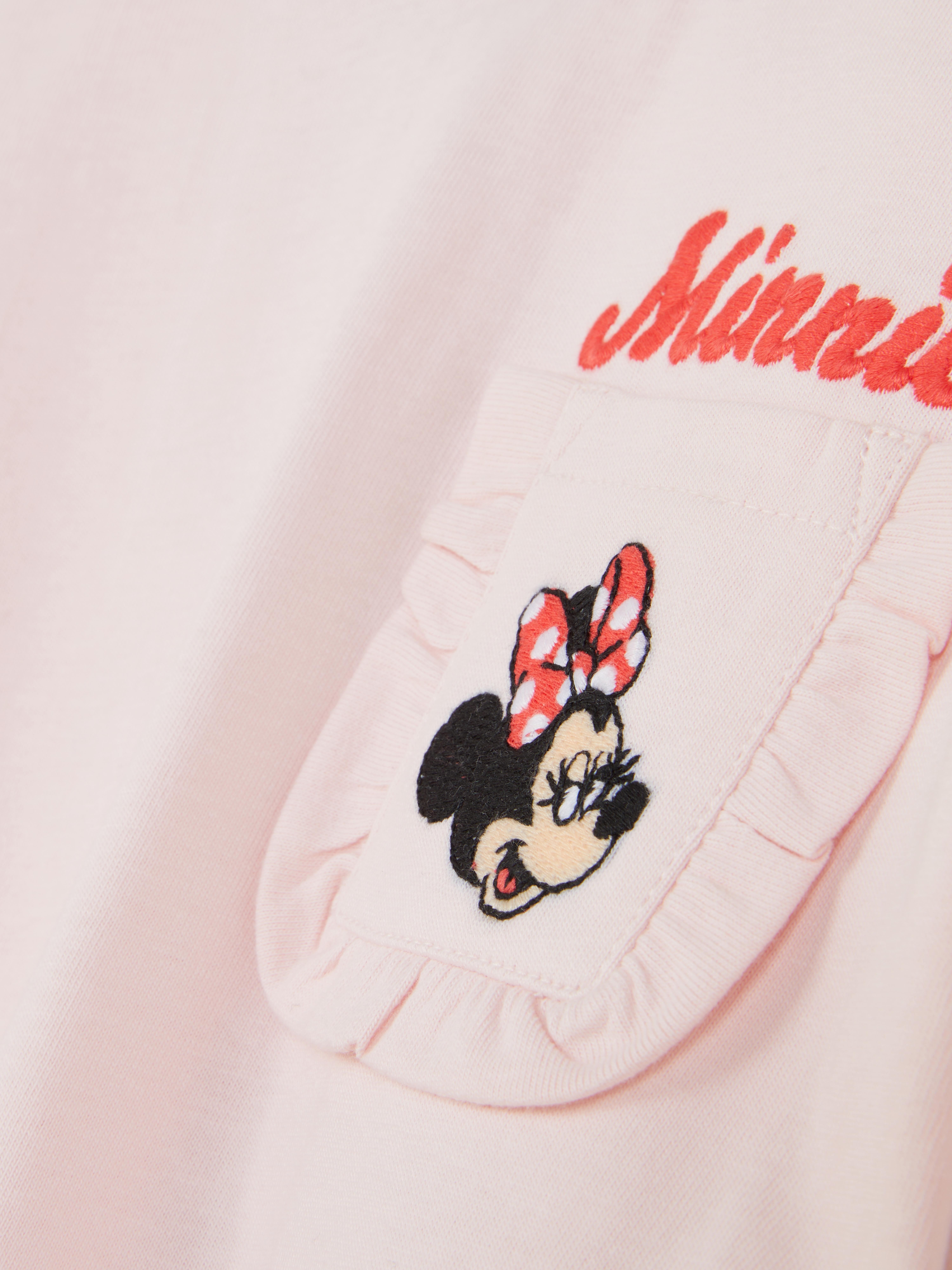 Disney Minnie egér mintás póló Kagylós zsebbel és elöl-hátul Minnie egér mintával