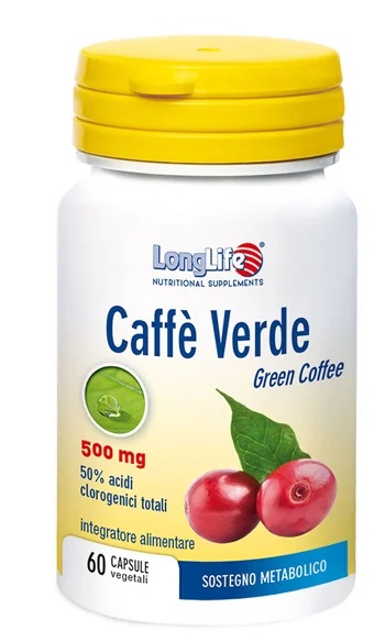 LONG LIFE LongLife Groene Koffie voedingssupplement voor gewichtsverlies 60 capsules Ondersteuning van de stofwisseling