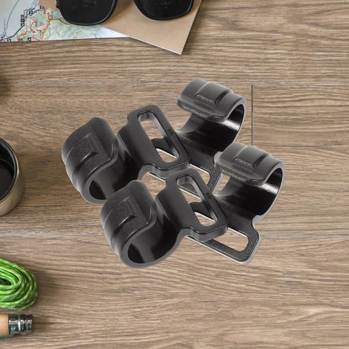 15 reusable tent pole hooks, camping gear organizer attachment. Label
