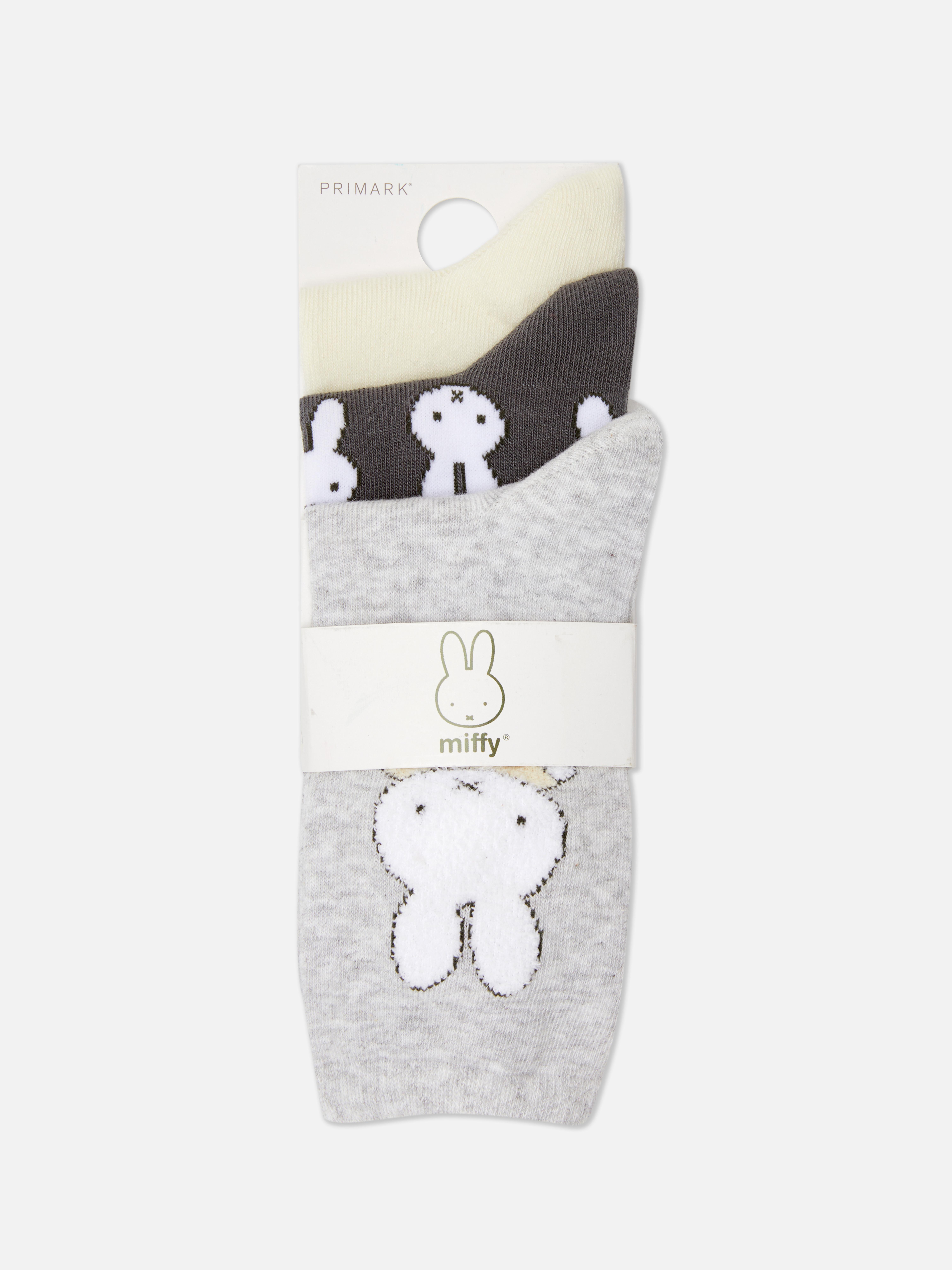 Κάλτσες Miffy μέχρι τη μέση της γάμπας, 3 ζευγάρια Τρία ζευγάρια κάλτσες Miffy που δεν πρέπει να λείπουν από το συρτάρι με τις κάλτσες σας