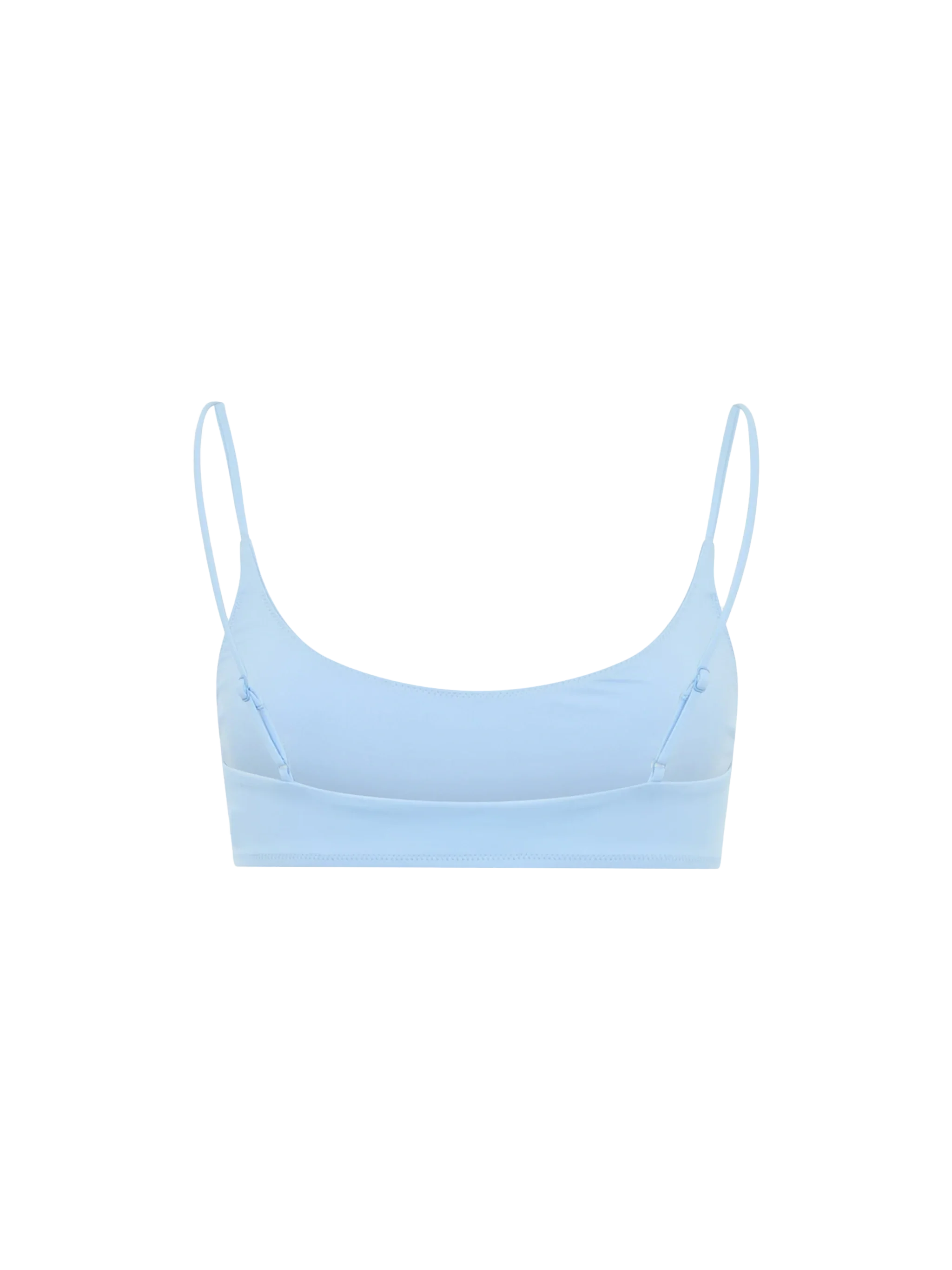 Top tipo bralette azul claro de Judy