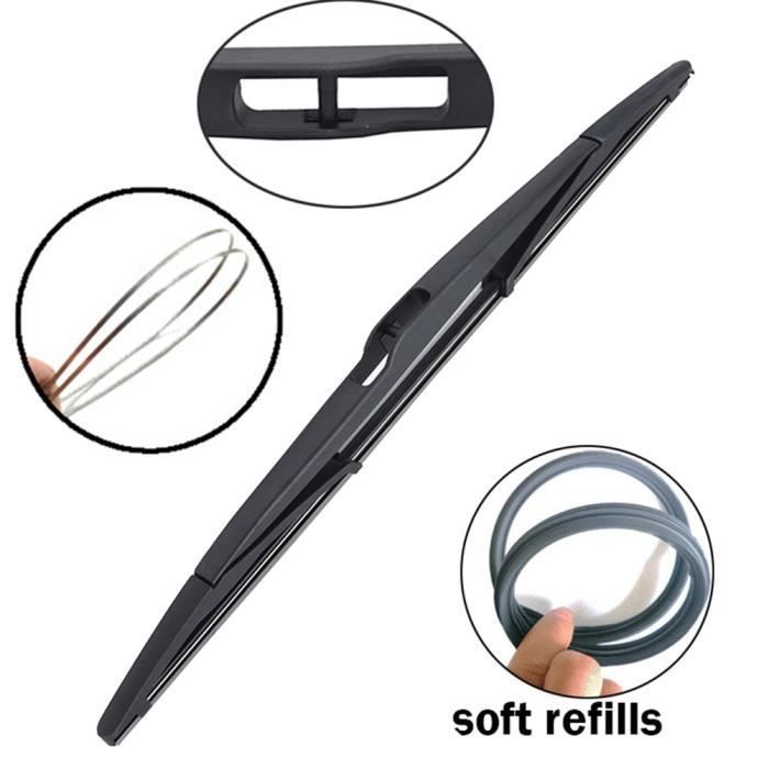Juego de 3 limpiaparabrisas delanteros y traseros para Renault Megane 3 MK3 Hatchback - Coupé 2008 2009 2010 2011 2012 2013 2014 2015 2016