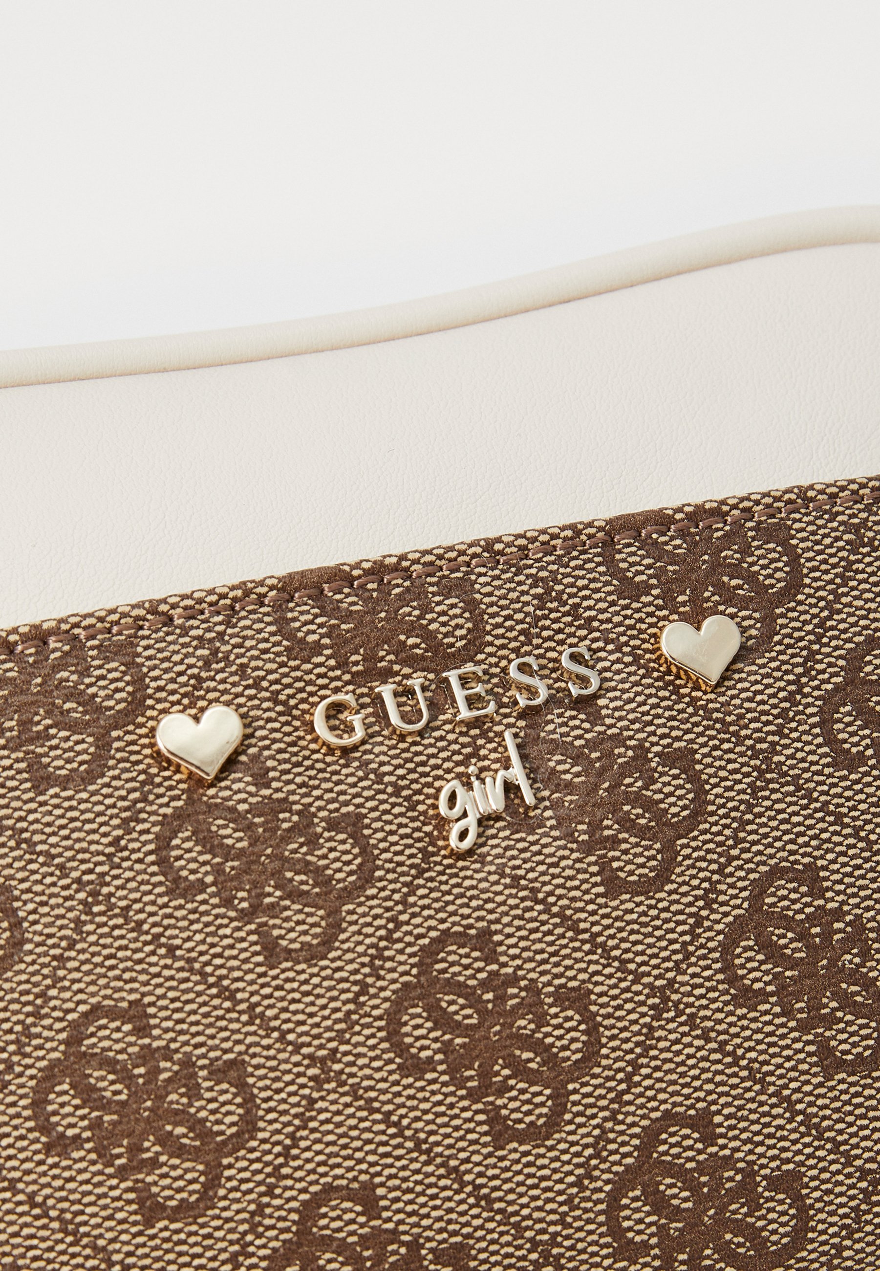 Guess schoudertas - beige/wit