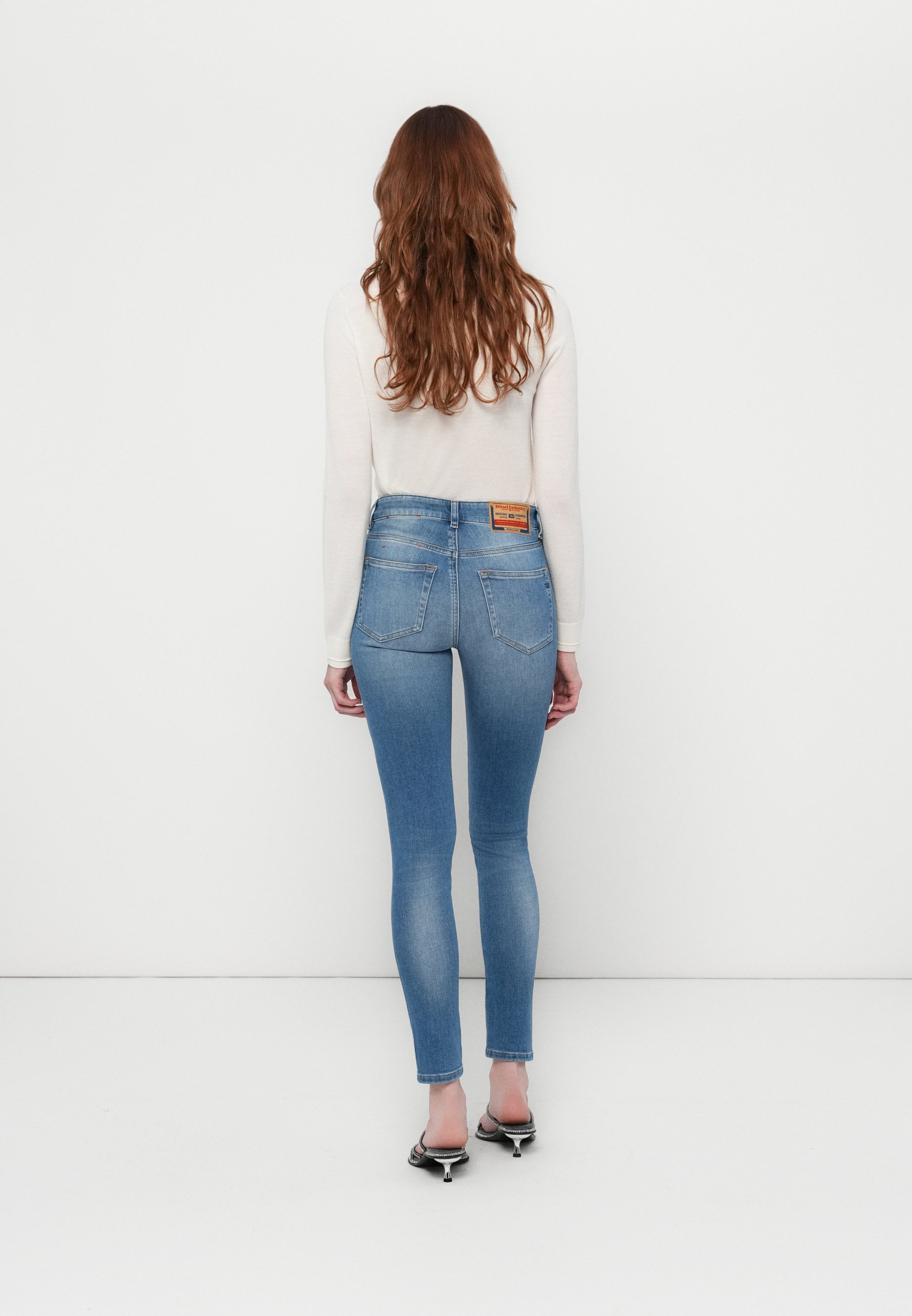 Diesel SLANDY - Skinny Fit jeans - blauw