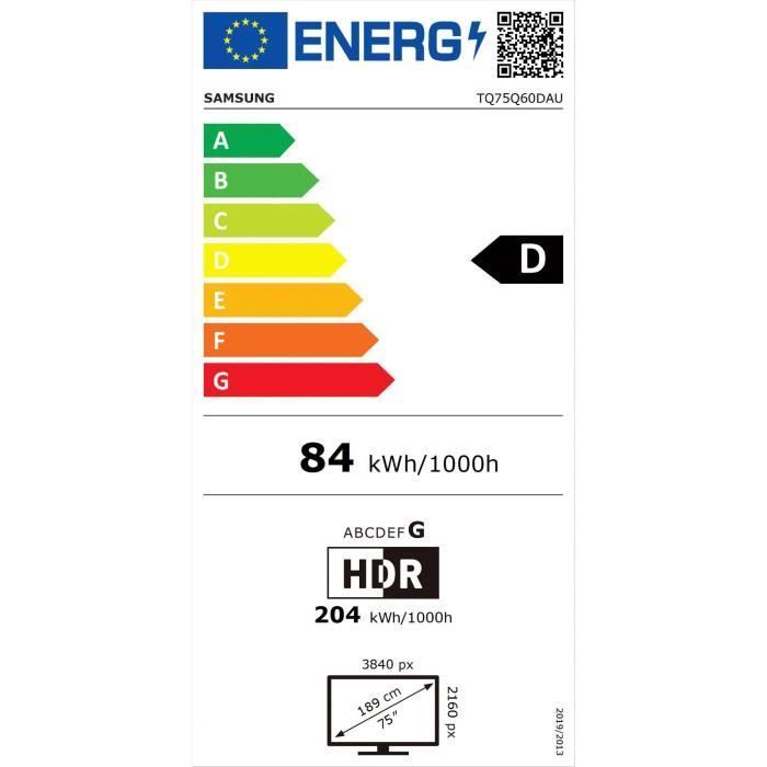 Samsung 75Q60D - Televisor QLED de 75
