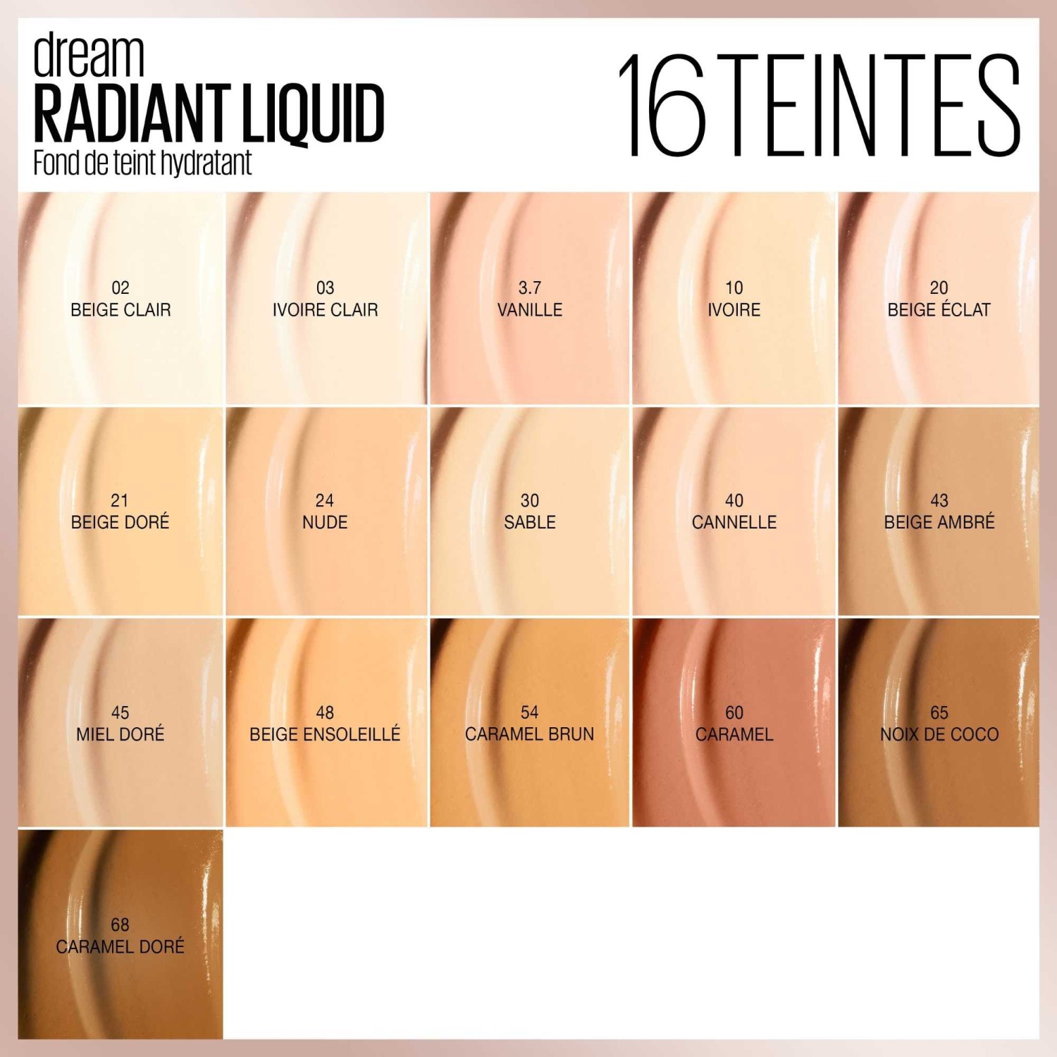 Maybelline Fond de teint éclat & soin hydratant 12h