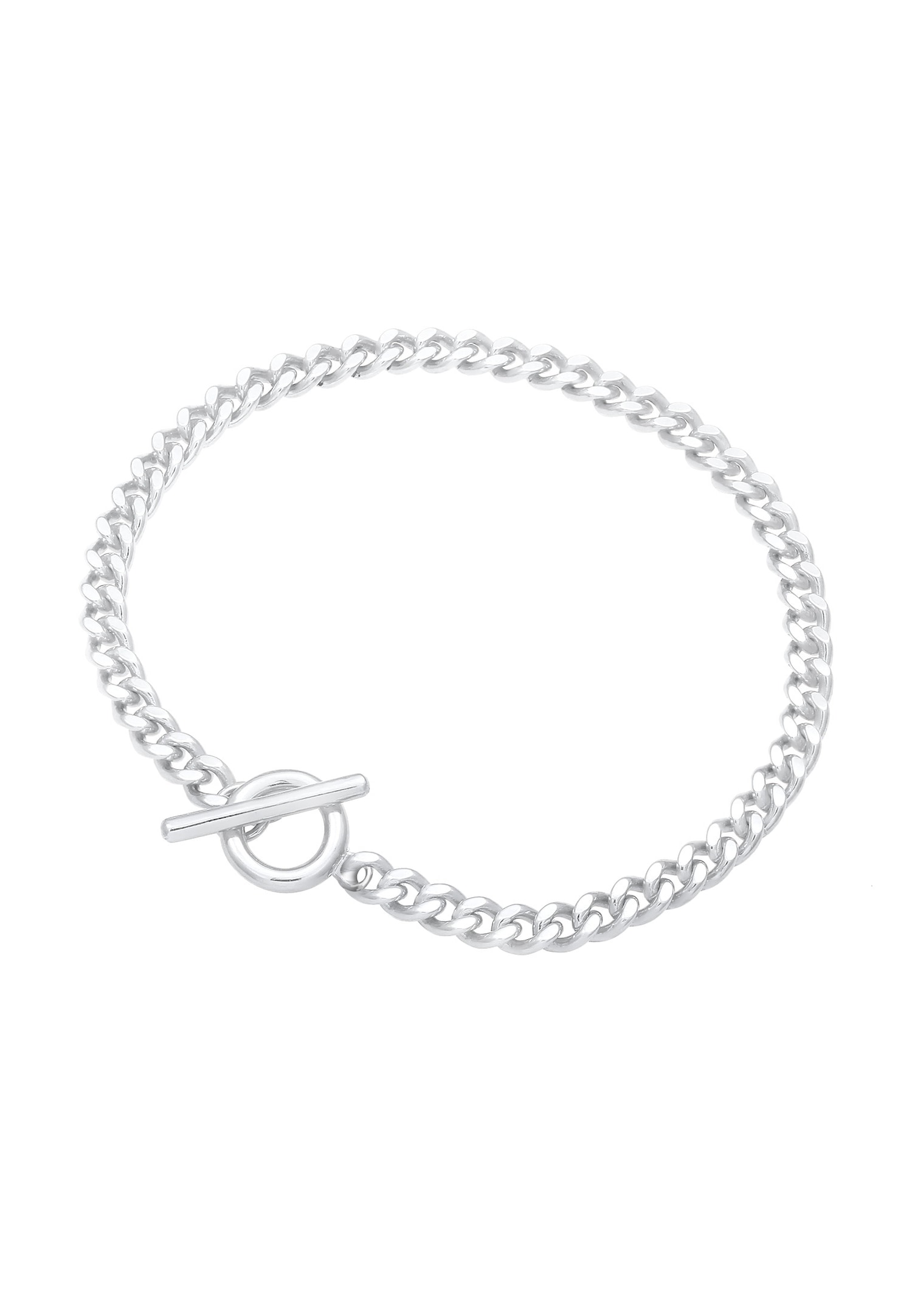 Elli Bracelet Chaîne Basic avec fermeture à barre en argent 925 sterling pour femmes
