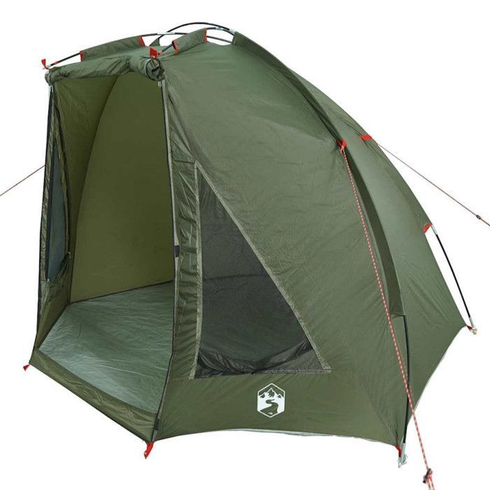 Tienda de pesca impermeable vidaXL color verde oliva 4009479