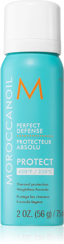 Moroccanoil Protect Hitzeschutzspray zur Verwendung bei der Anwendung von Glätteisen und Lockenstäben.