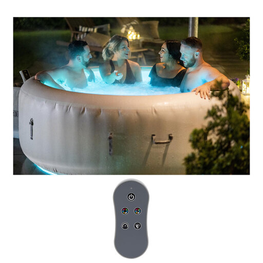 Bestway Lay-z-spa Paris LED Inflatable Spa for 6 Persons