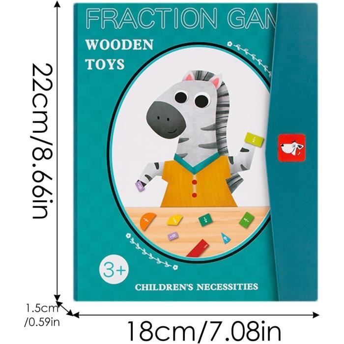 Educational game - Magnetic fraction book - Multicolored - Ages 6+ - Indoor use - Unisex
