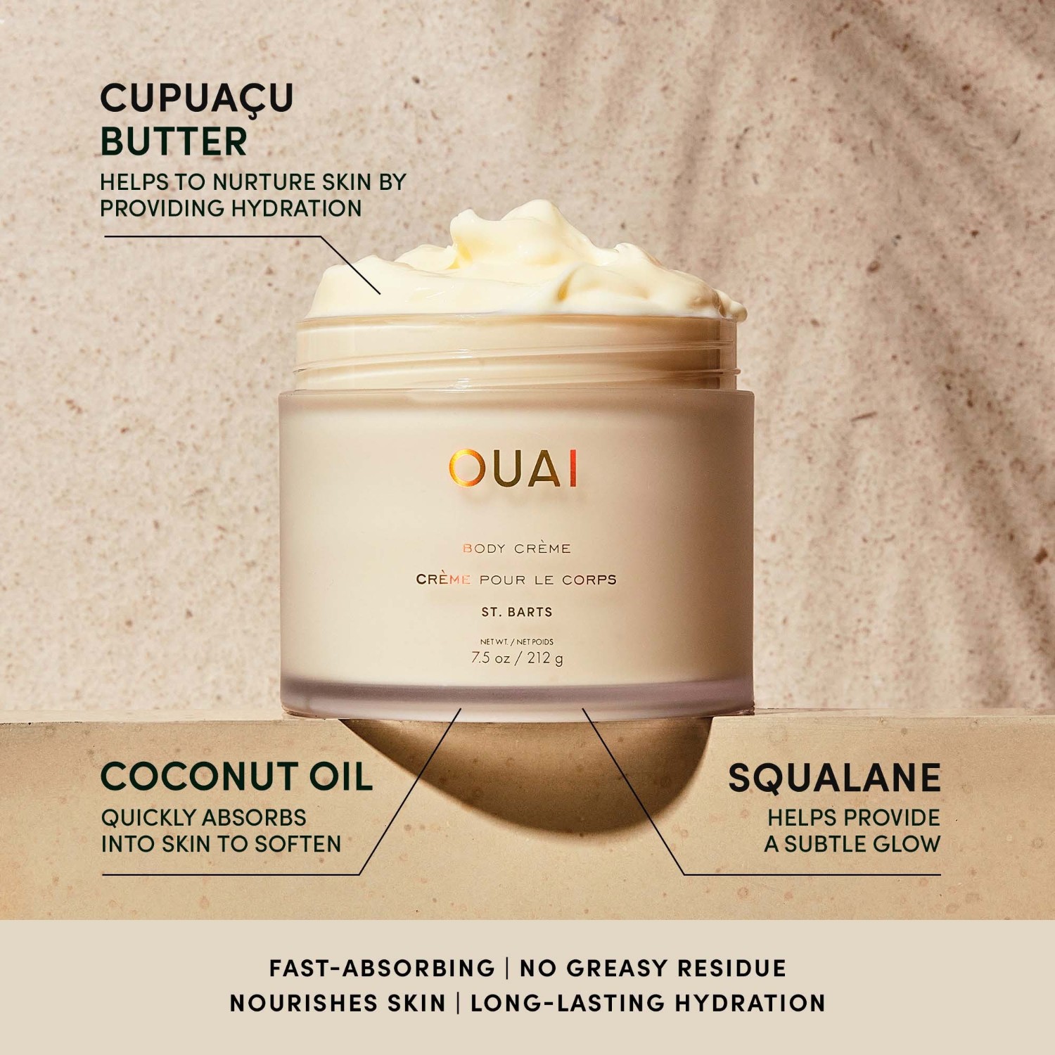 Ouai Body Lotion Body Crème St Barts - 212 g