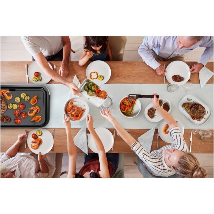 Tefal Giant Plancha XL Inox,12 personnes, Revêtement antiadhésif, 2300W CB631D10