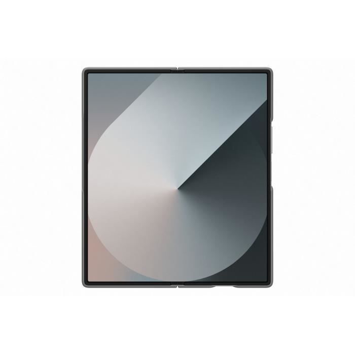 Capa e estojo cinza para Samsung Galaxy Z Fold 6 com S Pen integrada