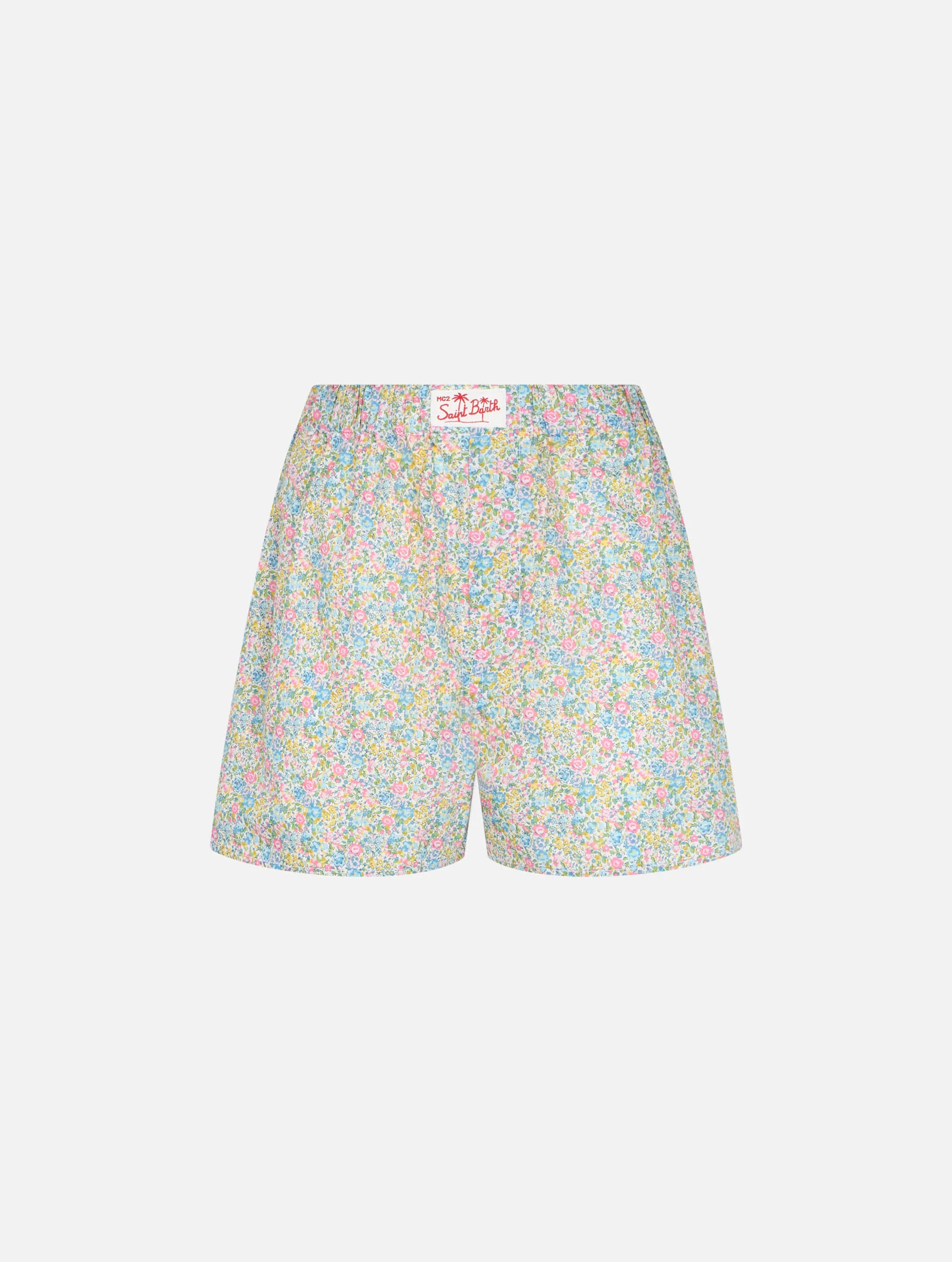 Boxy damesshorts van katoen met print Emma & Georgina | REAL