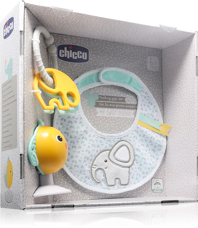 Darčeková sada na kŕmenie Chicco My Sweet Doudou darčeková sada 6m+