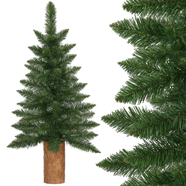 Sztuczna choinka na pniu 100 cm premium jodła mini drzewko