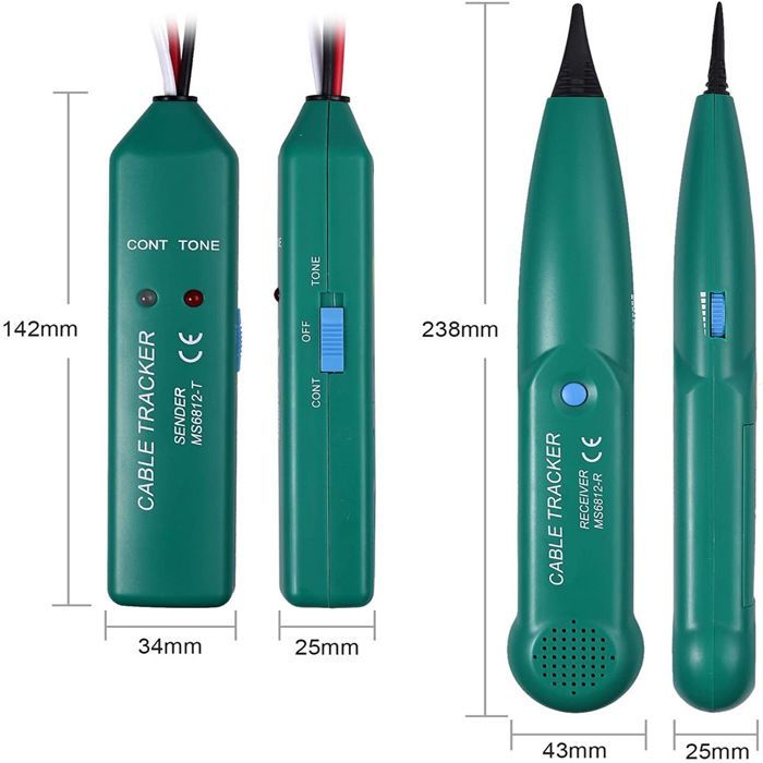 Testador de fios multifuncional, detector de cabos, detector de cabos para cortador de grama robótico MS6812