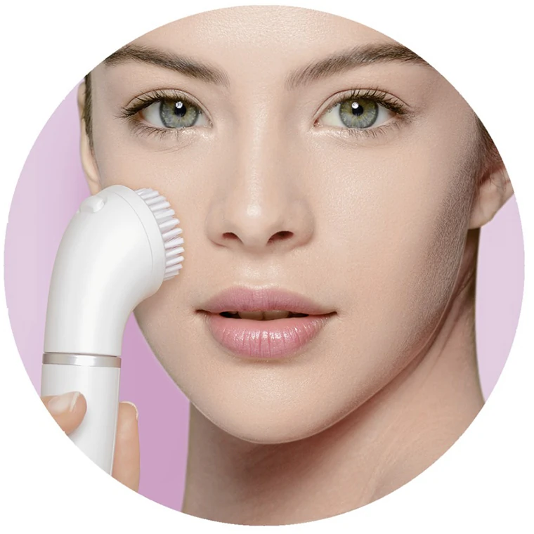 Depilador facial Braun Face 810 com escova de limpeza facial